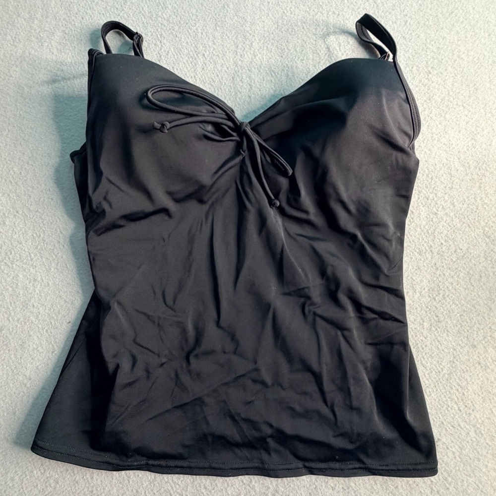 Vintage Y2K 2006 Victoria’s Secret Very Sexy Swim Tankini Top 36B Black Push Up